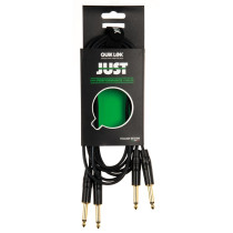 JUST/KEY-2 Cavo 2x Jack 6.3 TS Mono / 2x Jack 6.3 TS Mono 2 mt