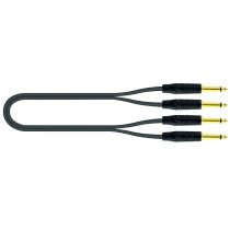 JUST/KEY-4,5 Cavo 2x Jack 6.3 TS Mono / 2x Jack 6.3 TS Mono 4,5 mt