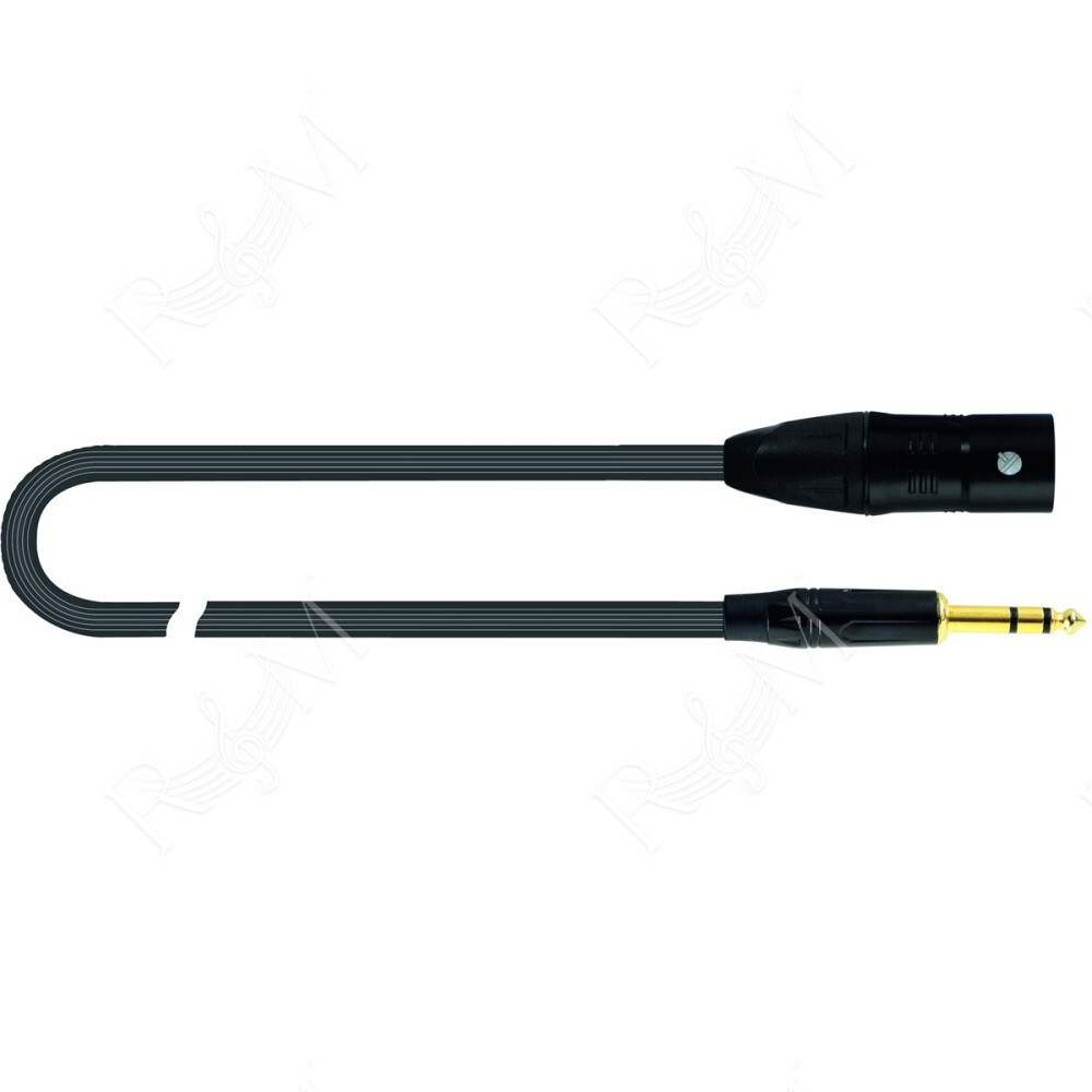 JUST/MJS-3 Cavo Cannon XLR Maschio / Jack 6.3 TRS Stereo 3 mt