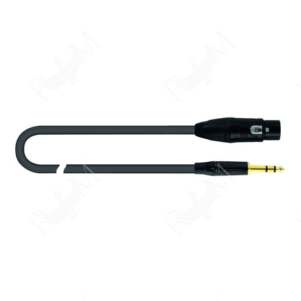 JUST/FJS-2 Cavo Cannon XLR Femmina / Jack 6.3 TRS Stereo 2 mt
