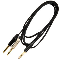 JUST/JS2JM-2 Cavo Jack 6.3 TRS Stereo / 2x Jack 6.3 TS Mono 2 mt
