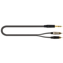 JUST/JS2RCA-2 Cavo Jack 6.3 TRS Stereo / 2x Spina Phono RCA 2 mt
