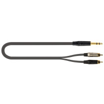 JUST/JS2RCA-3 Cavo Jack 6.3 TRS Stereo / 2x Spina Phono RCA 3 mt