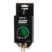 JUST/2RCA2J-3 Cavo 2x Jack 6.3 TS Mono / 2x Spina Phono RCA 3 mt