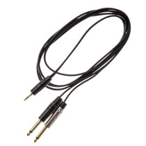 JUST/J352J-1 Cavo Minijack 3.5 TRS Stereo / 2x Jack 6.3 TS Mono 1 mt