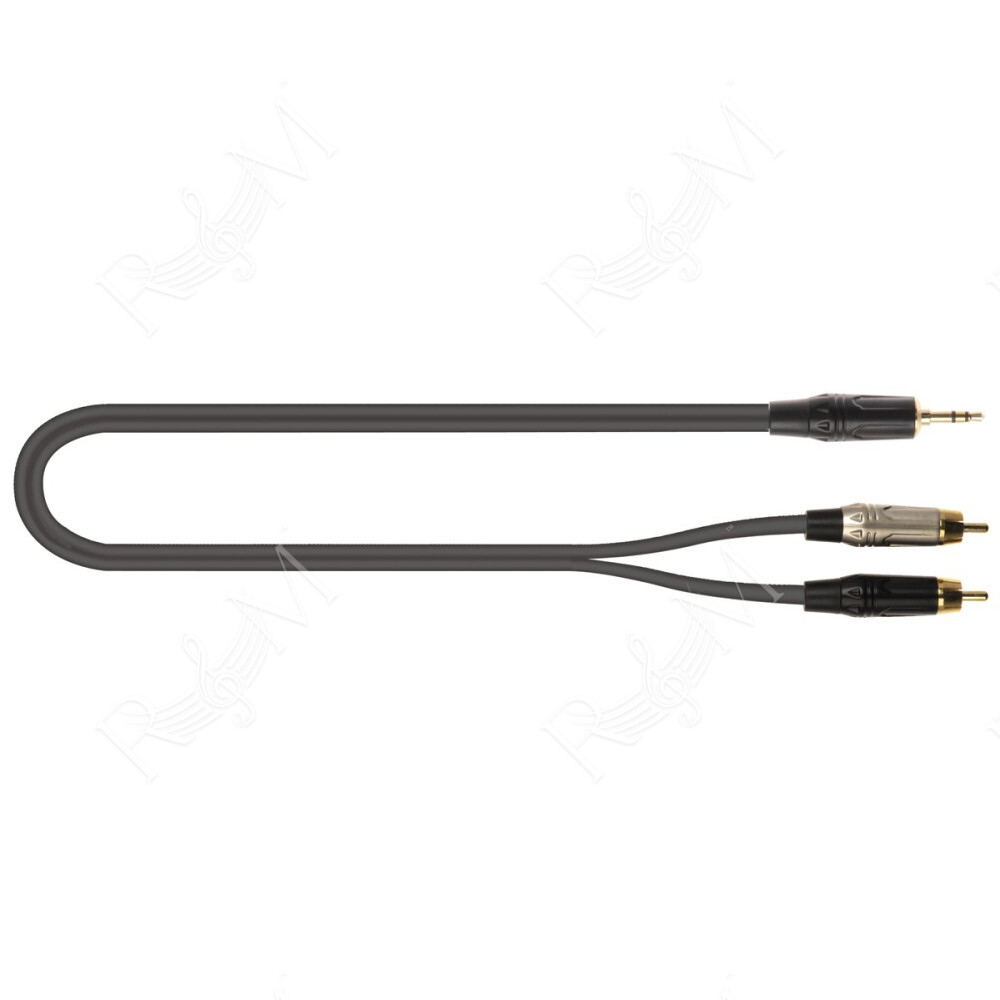 JUST/J352RCA-1 Cavo Minijack 3.5 TRS Stereo / 2x Spina Phono RCA 1 mt