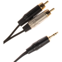 JUST/J352RCA-3 Cavo Minijack 3.5 TRS Stereo / 2x Spina Phono RCA 3 mt