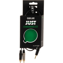 JUST/J352RCA-5 Cavo Minijack 3.5 TRS Stereo / 2x Spina Phono RCA 5 mt