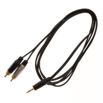 JUST/J352RCA-5 Cavo Minijack 3.5 TRS Stereo / 2x Spina Phono RCA 5 mt