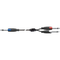 SX/4-5K Cavo Jack 6.3 TRS Stereo / 2x Jack 6.3 TS Mono 5 mt