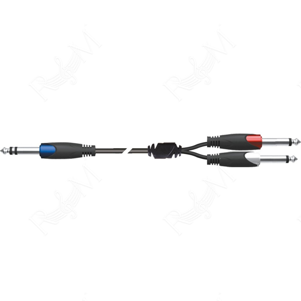 SX/4-5K Cavo Jack 6.3 TRS Stereo / 2x Jack 6.3 TS Mono 5 mt