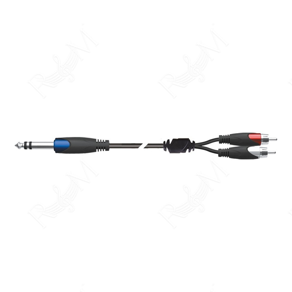 SX/12-5K Jack TRS Stereo 6.3 / 2x Spina Phono RCA 5 mt