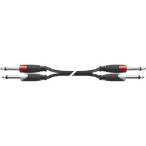 SX/275-5K Cavo 2x Jack 6.3 TS Mono / 2x Jack 6.3 TS Mono 5 mt
