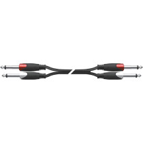 SX/275-5K Cavo 2x Jack 6.3 TS Mono / 2x Jack 6.3 TS Mono 5 mt