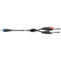SX/30-3K Minijack 3.5 TRS Stereo / 2x Jack 6.3 TS Mono 3 mt