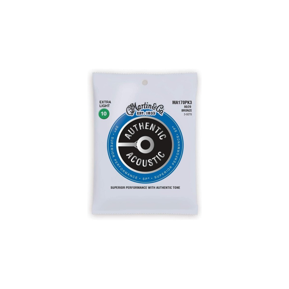 MA170PK3 Authentic SP Extra Light Bronze 10-47 Pack 3