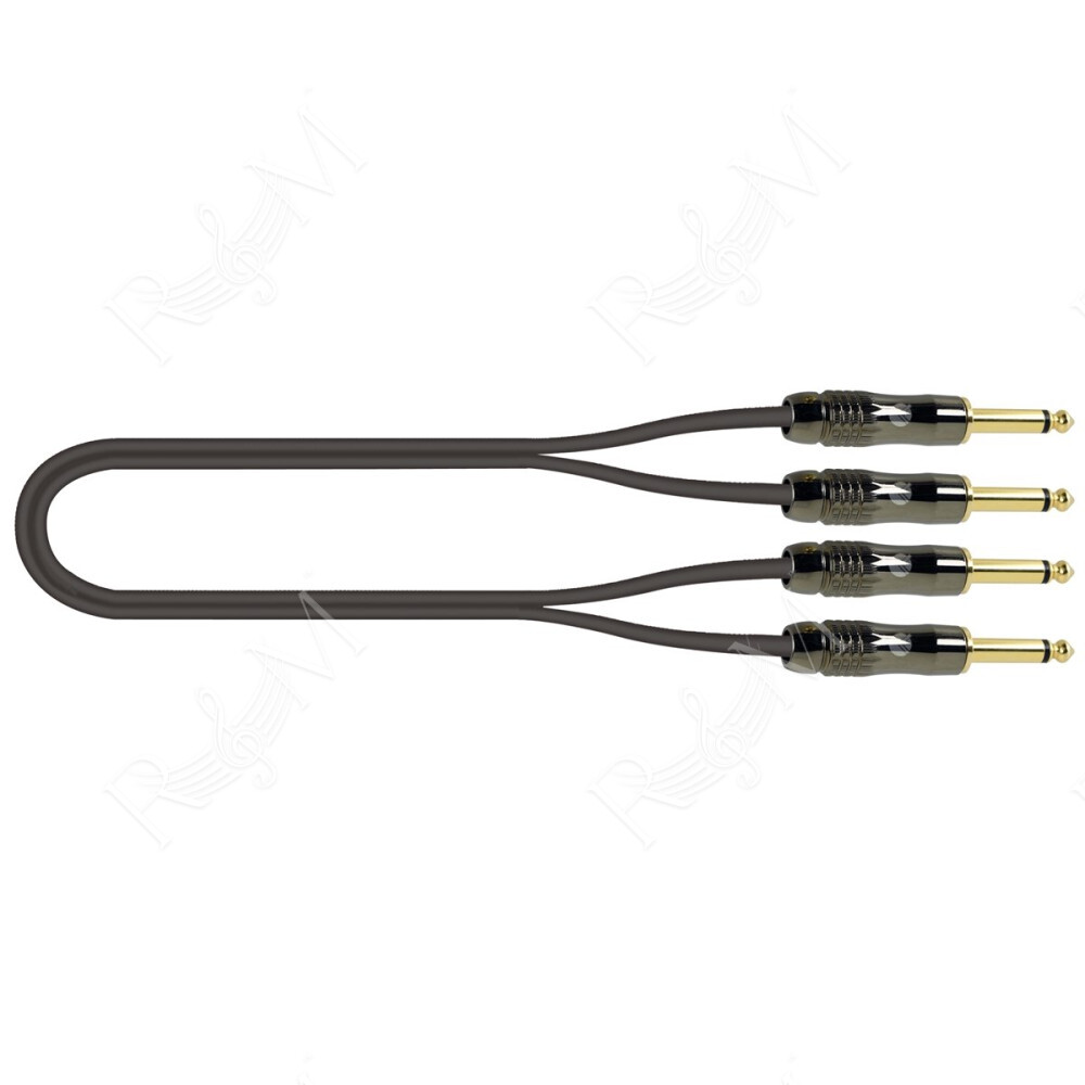 ITST/KEY-1 Cavo 2x Jack 6.3 TS Mono / 2x Jack 6.3 TS Mono 1 mt