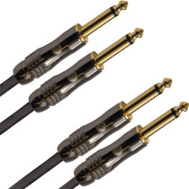 ITST/KEY-1 Cavo 2x Jack 6.3 TS Mono / 2x Jack 6.3 TS Mono 1 mt