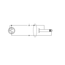 ITST/FJM-5 Cavo Cannon XLR Femmina / Jack 6.3 TS Mono 5 mt
