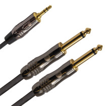 ITST/J352J-2 Cavo Minijack 3.5 TRS Stereo / 2x Jack 6.3 TS Mono 2 mt