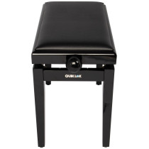 PB/100 BK L Panca in Legno Nero Lucido per Pianoforte