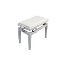 PB/100 WH S Panca in Legno Bianco Satinato per Pianoforte