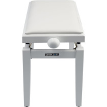 PB/100 WH S Panca in Legno Bianco Satinato per Pianoforte