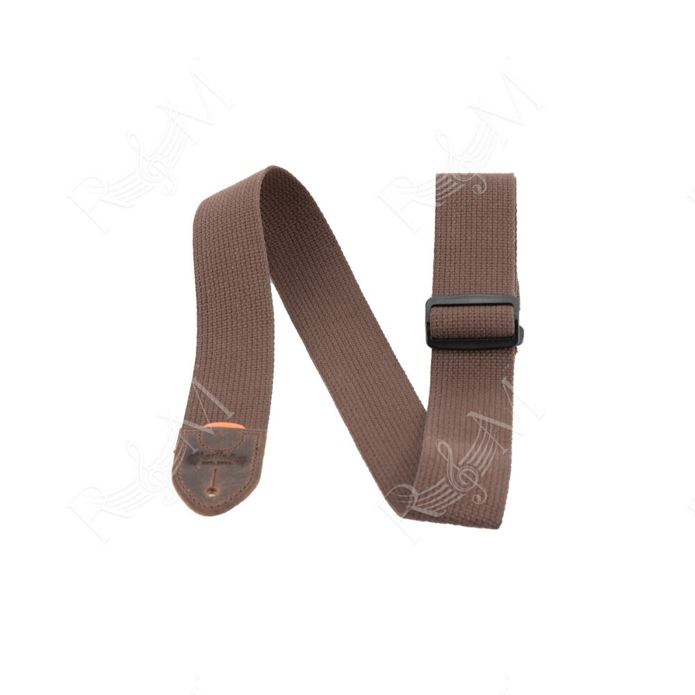 18A0105 Tracolla Cotton Weave, Brown, con Pick Holder