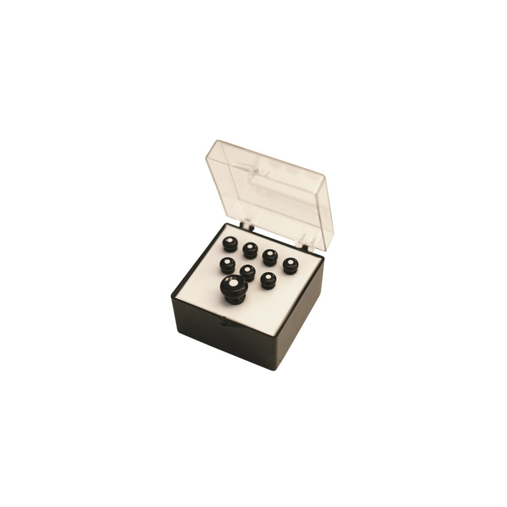 18APP21 Set Pin Black, White Inlay