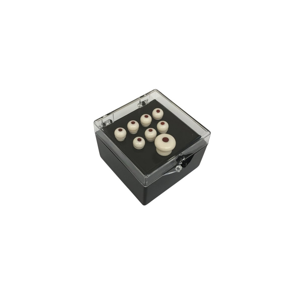 18APP0002 Authentic Series Set Pin White, Tortoise Inlay