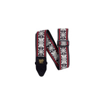 4669 Tracolla Blackjack Red Jacquard