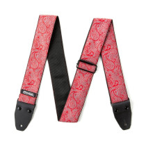 D6711 Tracolla Jacquard Paisley Red