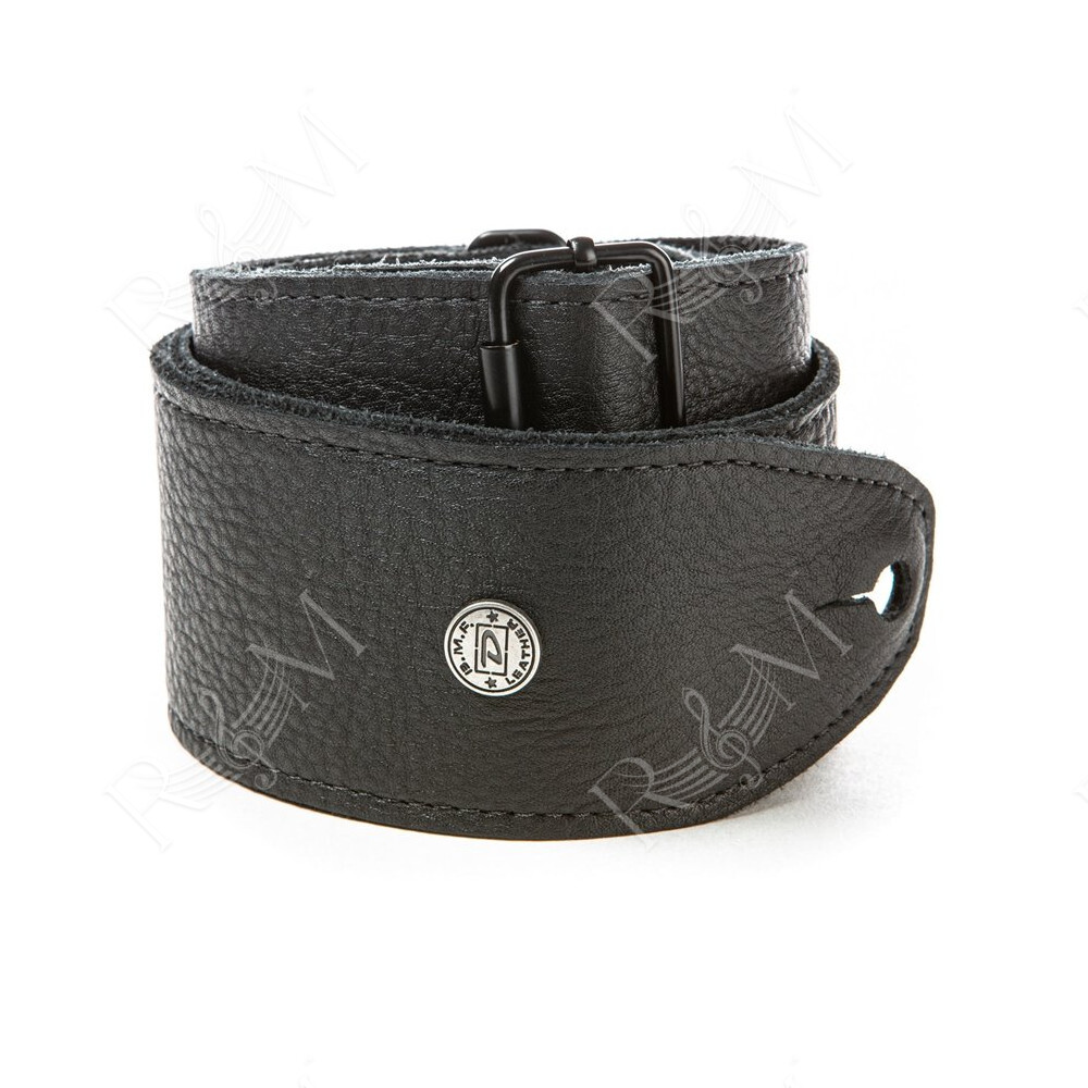 BMF15BK Tracolla BMF Tri-Glide Pelle Nera 2.5"