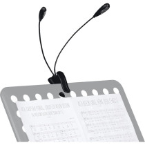 LP2L 2 lampade a Clip Flessibile per Leggio (4 led)