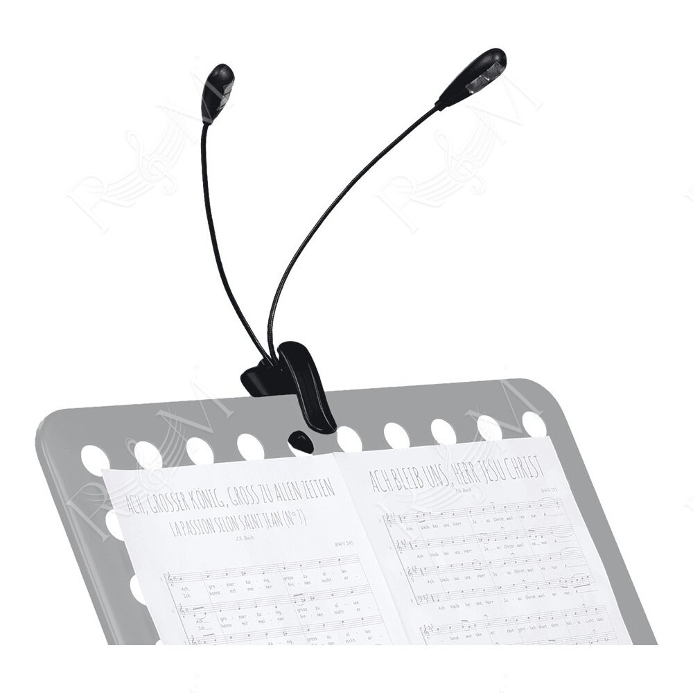 LP2L 2 lampade a Clip Flessibile per Leggio (4 led)