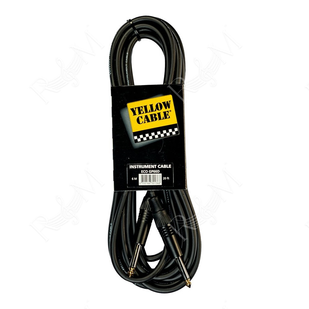 GP66D Cavo Strumento Jack Mono/Jack Mono Profilato 6 m