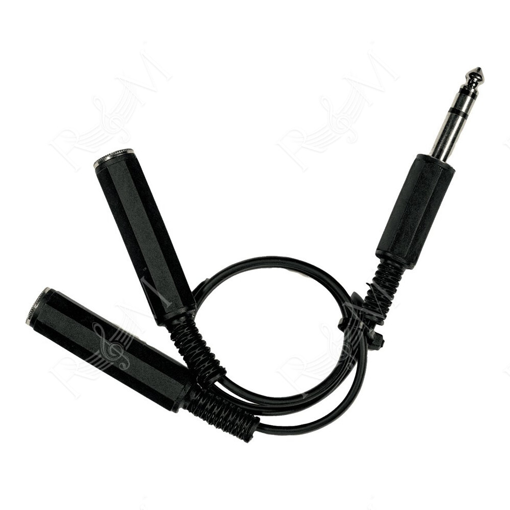B2FST Cavo Y Stereo 2x TS (Mono) Femmina/1x Jack TRS (Stereo)