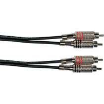K04-1 Cavo Segnale 2x RCA Maschio/2x RCA Maschio 1 m