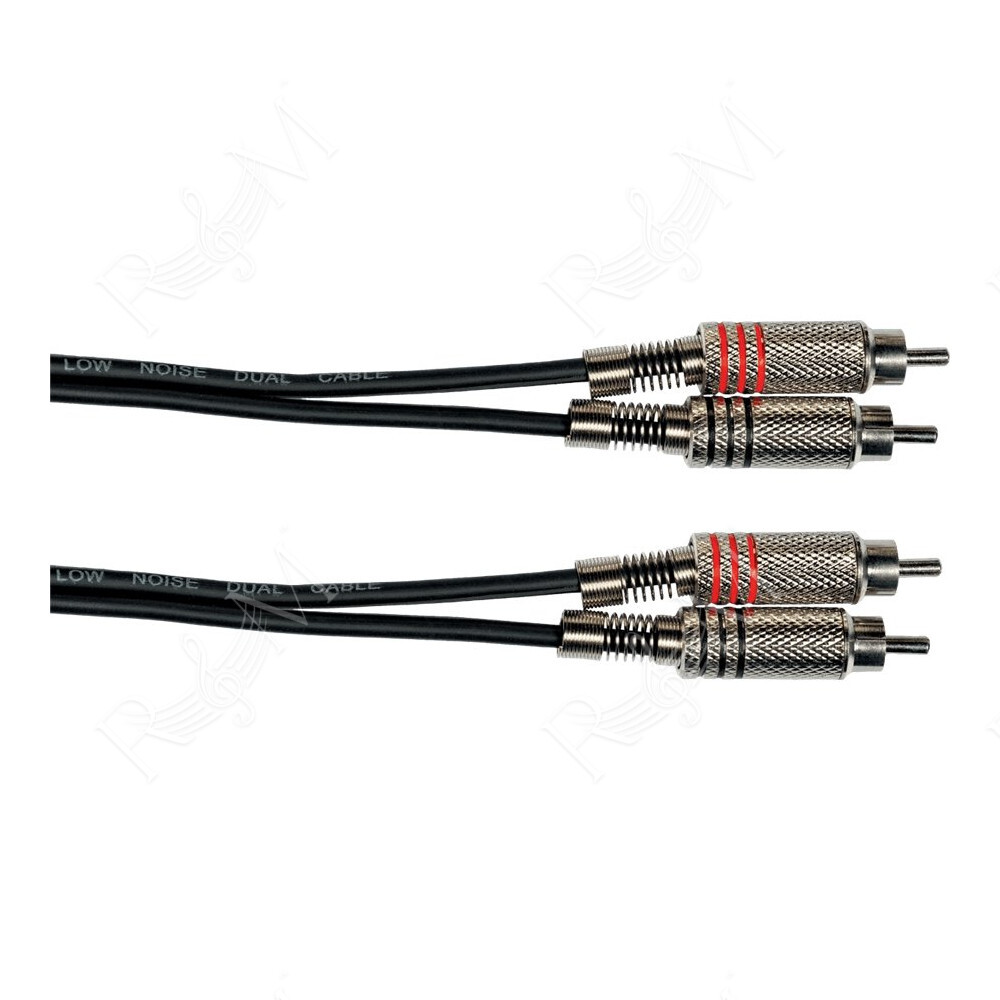 K04-1 Cavo Segnale 2x RCA Maschio/2x RCA Maschio 1 m