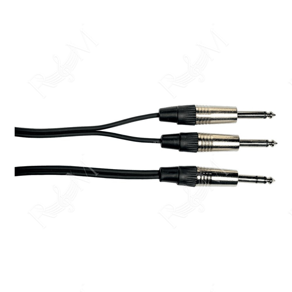 K05-3 Cavo Segnale 2x Jack Mono/Jack Stereo 3 m