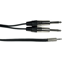 K07M-3 Cavo Segnale 2x Jack Mono/Mini Jack Stereo 3 m