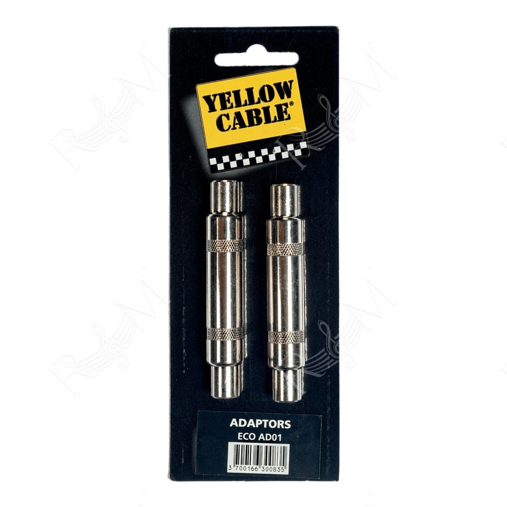 AD01 Adattatore Jack/Jack Mono Femmina 2 Pcs