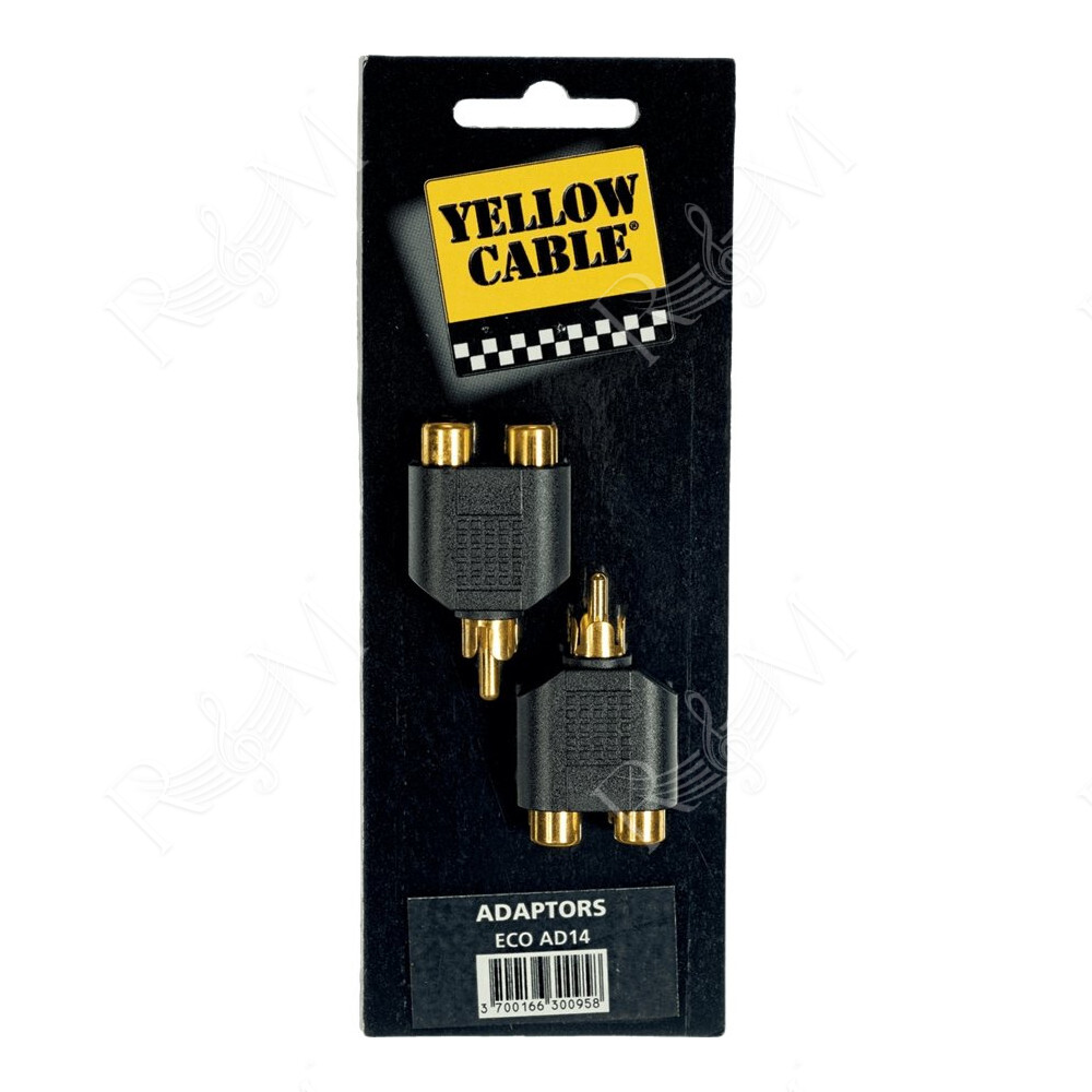 AD14 Adattatore RCA Maschio/2x RCA Femmina 2 Pcs
