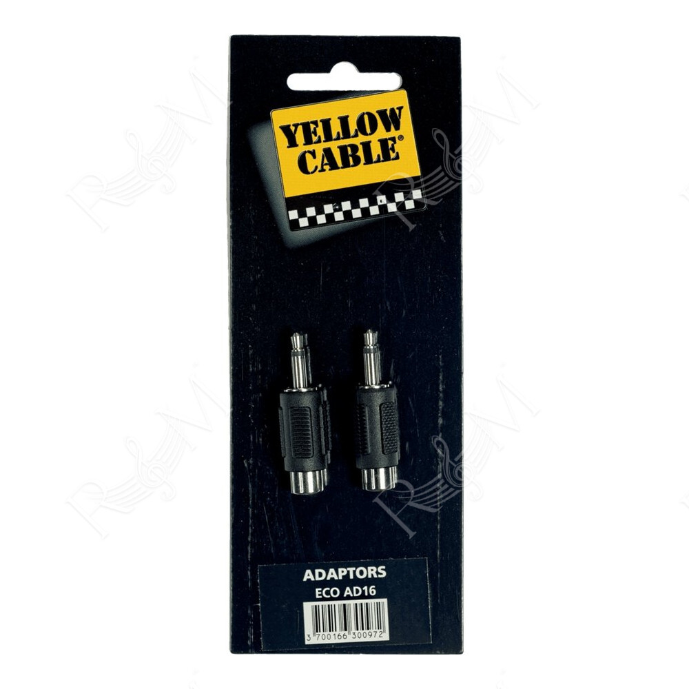 AD16 Adattatore RCA Femmina/Mini Jack Mono Maschio 2 Pcs