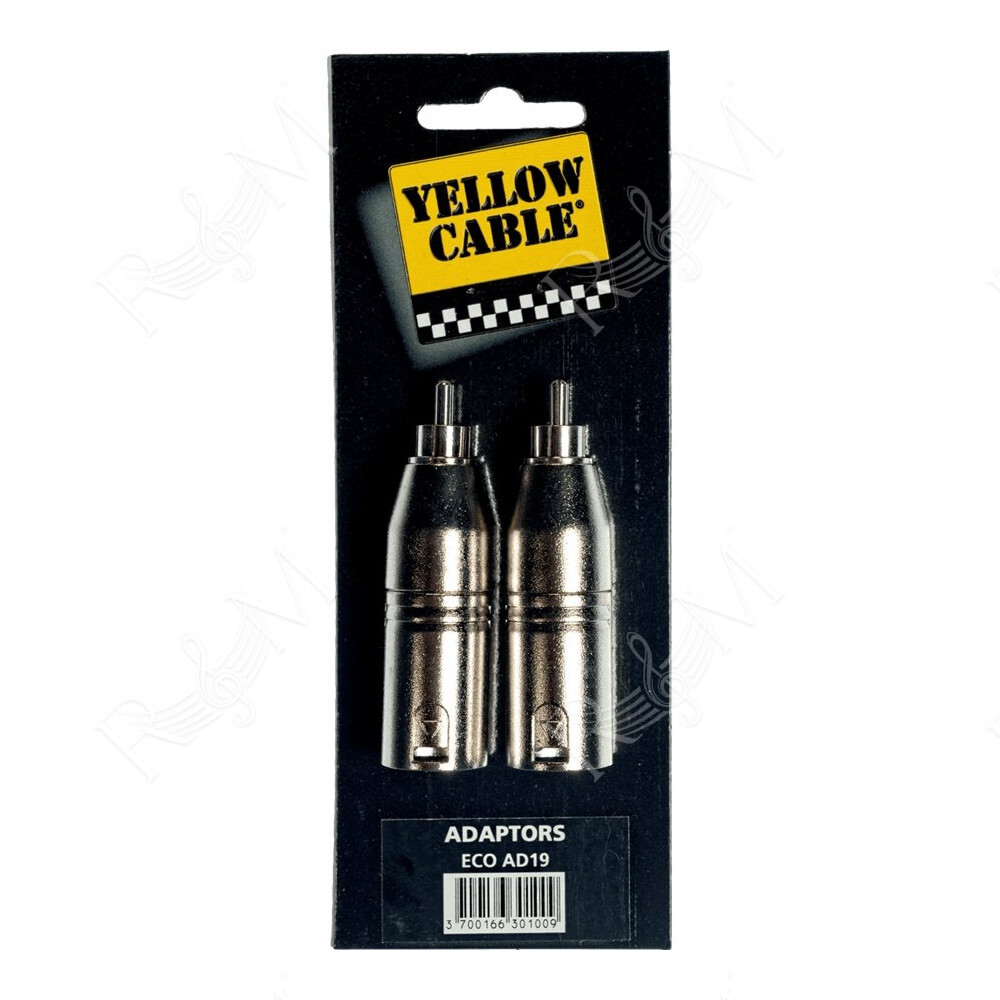 AD19 Adattatore RCA Maschio/XLR Maschio 2 Pcs