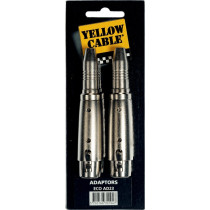 AD23 Adattatore Jack TRS Femmina/XLR Femmina 2 Pcs