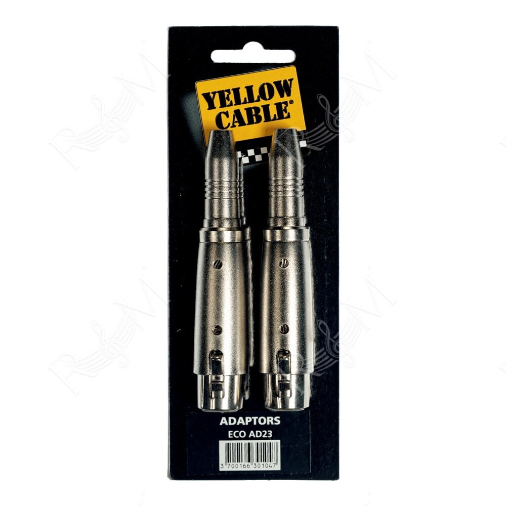 AD23 Adattatore Jack TRS Femmina/XLR Femmina 2 Pcs