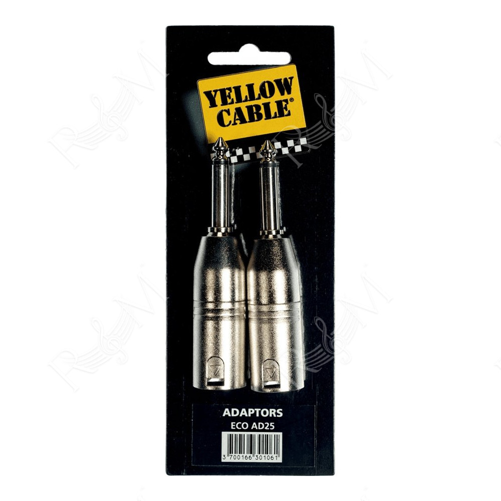 AD25 Adattatore Jack Mono Maschio/XLR Maschio 2 Pcs