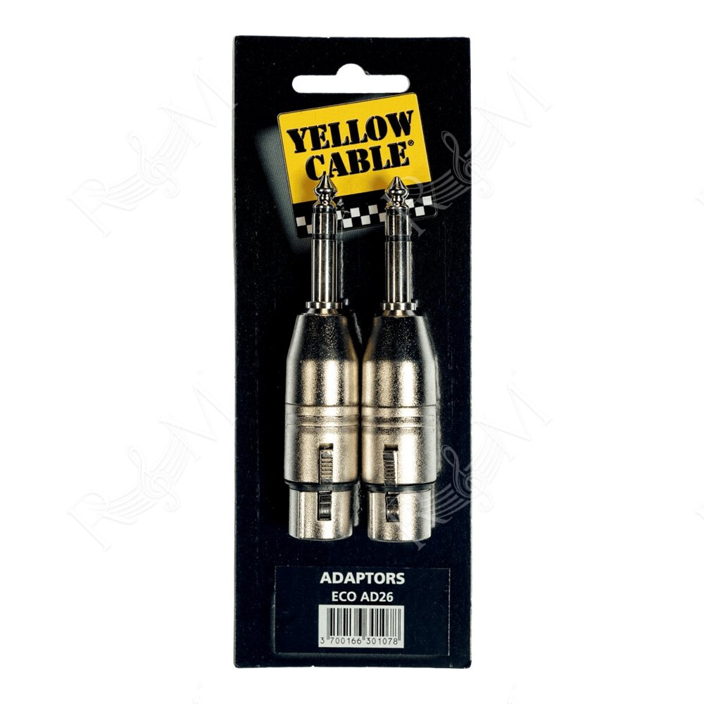 AD26 Adattatore Jack TRS Maschio/XLR Femmina 2 Pcs