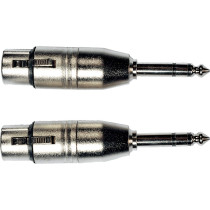 AD26 Adattatore Jack TRS Maschio/XLR Femmina 2 Pcs